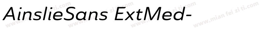 AinslieSans ExtMed字体转换
